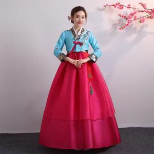 Hanbok gaun pesta pernikahan wanita, kostum tradisional Korea
