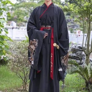 Fashion Hanfu | Chinese Ancient Traditional Black Hanfu Male