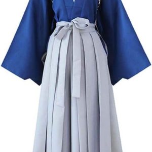 Celana Hakama Jepang dan Kendogi Kimono Set untuk Seni Bela Diri